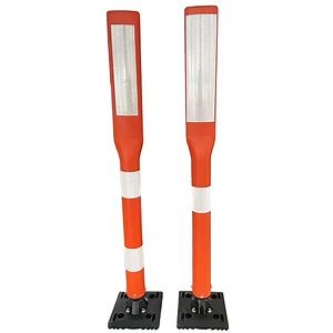 [Hot Item] Traffic Bollards Reflector Sign Pole Flexible PE Portable Pipe Road Breakaway Safety Warning Delineator Post