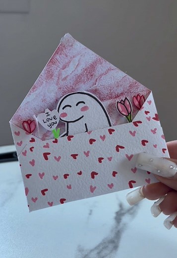 DIY cutest card 🥹🌷💌❤️‍🔥#paper #tutorial #idee #carte | card