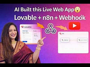 Build a Live AI Web App with Lovable + n8n + Webhooks (Full Tutorial)#26