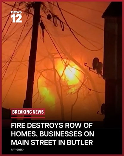 BREAKING NEWS: An intense overnight fire destroyed a row of homes and businesses along Main Street in Butler.READ MORE: https://t.co/KKmeTqIKYZ#News12NJ #Butler #BreakingNews