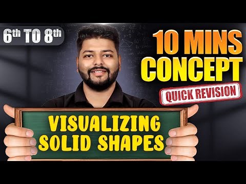 Visualizing Solid Shapes in 10 Mins | Math For Class 6th to Class 8th