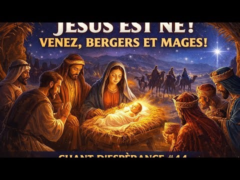 JÉSUS EST NÉ ! Venez, bergers et mages | Chant d’Espérance #44 | Louange de Noël