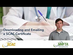 Downloading and Emailing a SCAC Certificate