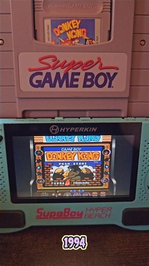 My Game Boy Backlight Mod Hack 🤣🤣 1994 Donkey Kong on the Hyperkin SupaBoy Retro Gaming Handheld