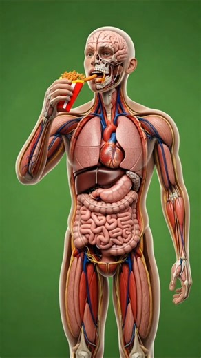 Fast Food vs Your Body 🍟 | Cinematic 3D Medical Animation