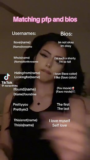 Creativa Matching Captions y Usernames