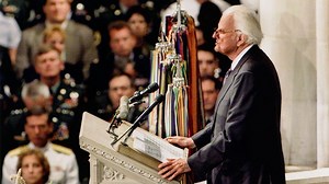Today, we remember the innocent lives lost and honor the courage of those who sacrificed their lives to save others on Sept. 11, 2001. My grandfather Billy Graham shared these words of comfort at the National Cathedral in Washington, D.C., just three days after the terrorist attacks, bringing hope and healing to a shocked nation. His words are still powerful and relevant today. | Will Graham