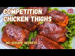 How to Cook Competition BBQ Chicken Thighs on an Offset Smoker | Juicy & Flavorful No-Scrape Method