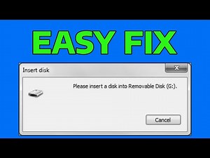 How To Fix Please Insert a Disk Into USB Drive in Windows