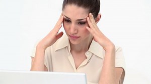 Woman Hands On Her Forehead Front Stock Footage Video (100% Royalty-free) 3051127 | Shutterstock