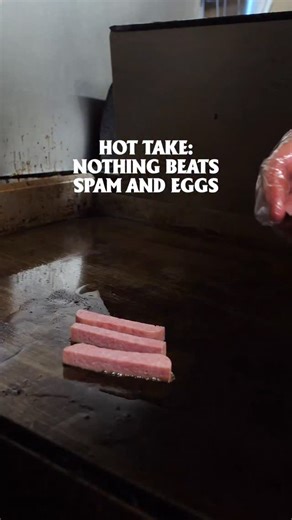 Two eggs, perfectly grilled spam, and fluffy rice - simple ingredients that create pure breakfast magic. This is how you start your day the island way! 🍳🌴 #alhambra #losangeles #alohafoodfactory #hawaiianfood #comfort #pancakes #locomoco #spammusubi #food #foodie | Aloha Food Factory