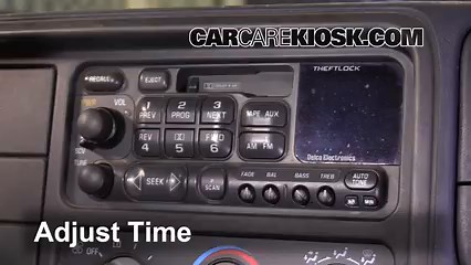 How to Set the Clock / Change Time on a 1997 Chevrolet Tahoe 5.7L V8