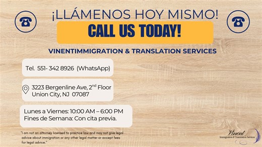 #residencias #PERMISODETRABAJO #ciudadania#consularprocess#asilos#traducciones#notarizaciones #cartas #passport #Reclamaciones | Vinent Immigration & Translation Services