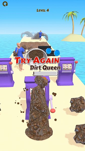 Wipeout Level: Cleaning Mud Queen to Pure Beauty Before the Countdown Over! 🛑🚿 | Runner Games