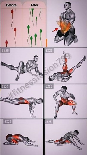 🏋️‍♂️ Exercise to Boost Male Fertility & Sperm Count #shorts #short #spermcountincrease