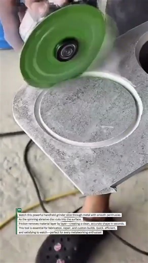 Grinding! Precision Cut with Power Tool Mastery #DIYTools #MetalWork #PowerGrinder