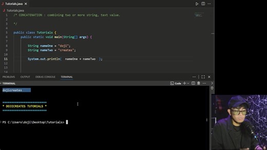 JAVA CONCATENATION | CODING LESSON 014 #coding #programming #ICT #BSIT #BSCS #BSCpE #BSIS #fbreels2025ツ #fbyシvideo #fblifestyle #fbpost #fbreelsfypシ゚ | Doji Creates