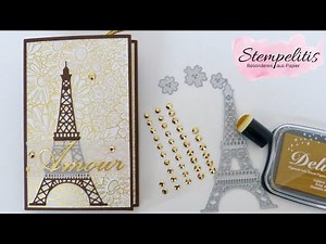 Mini-Album Verliebt in Paris | Stampin' Up! Produktreihe Schöner Garten | Tutorial von Stempelitis