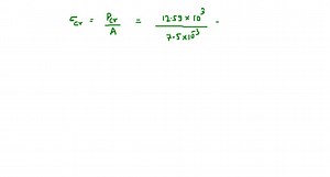 The wood column is pinned at its base and top. If the...