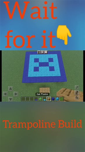 Working Trampoline Build in Minecraft #minecraft