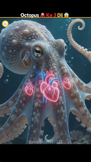 Why do octopuses have three hearts? 😱 #octopus