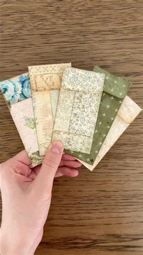 How to fold mini coin envelopes #shorts