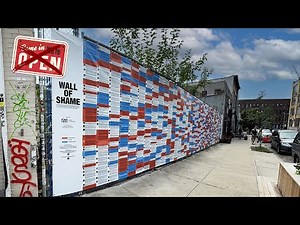 Ghost Town NYC – January 6 "Wall of Shame" Art Installation in Brooklyn