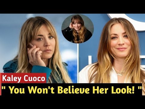 “Kaley Cuoco Looks || Unrecognizable with Dramatic Dark Hair at US Open!”