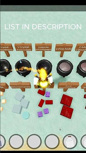 LIST OF POTIONS/RECIPES [BOOGA BOOGA REBORN] #autohealers #roblox #boogabooga #booga #boogalisting