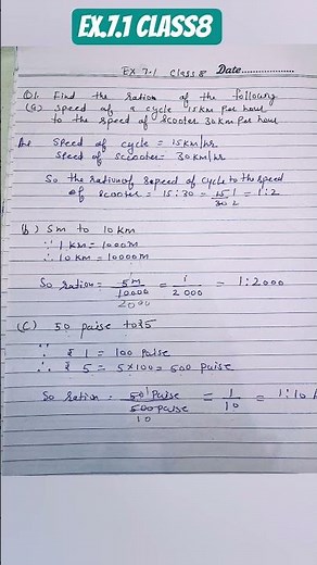 Ex. 7.1 Class 8 | 7.1 Q1 Class 8 Maths | New book |