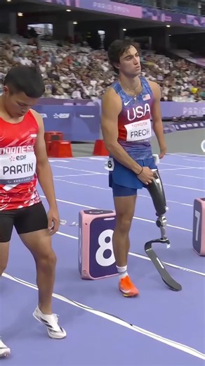 A able-bodied athlete is competing in the Paralympic 100-meter dash?What’s the truth?