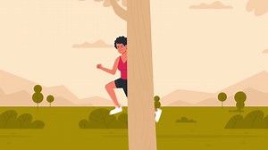 Woman Running in a Park | Free Stock Video Footage