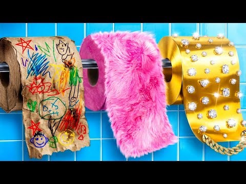 Rich vs Poor vs Giga Rich Girl! Luxury vs Cheap Beauty Hacks