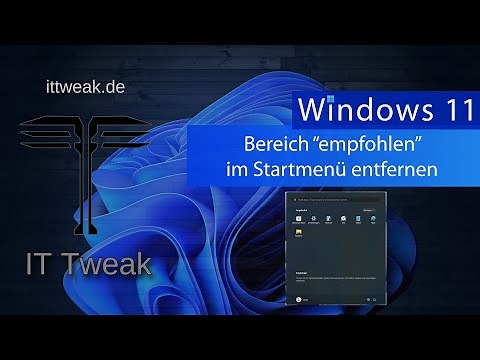 Windows 11 - "Empfohlen" - Bereich im Startmenü ausblenden