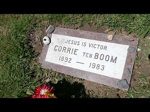 Writer Corrie Ten Boom Grave Fairhaven Memorial Park Santa Ana California USA June 1, 2021
