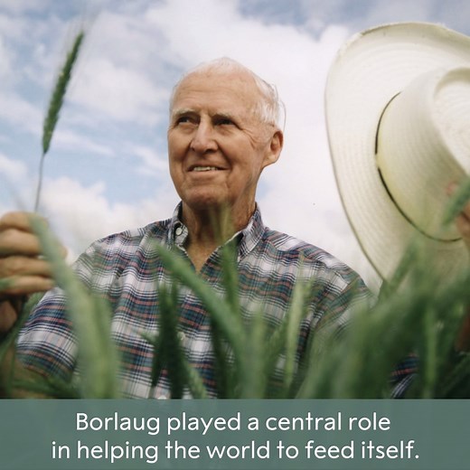 'The founder of the Green Revolution' - Norman Borlaug - was born #OnThisDay in 1914 and is credited with saving millions from mass starvation. Learn more about the Nobel Laureate: https://bit.ly/2UQLbRs | Nobel Prize