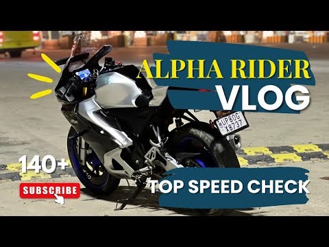 (2025) Yamaha R15 V4 PURE SOUND NIGHT TOPSPEED !!! | THE ALPHA RIDER
