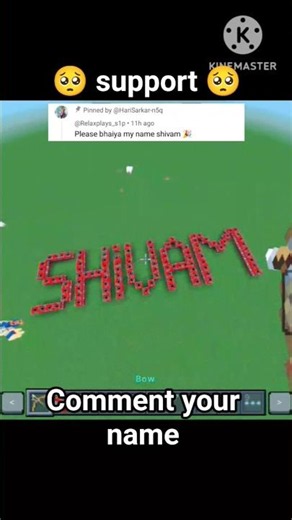 Comment your name | Shivam #minecraft #shortsfeed #shorts #gaming