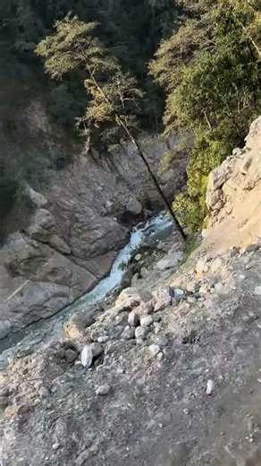 One of the Most Dangerous Roads | Landslide Cliff Drive with Deep Valley