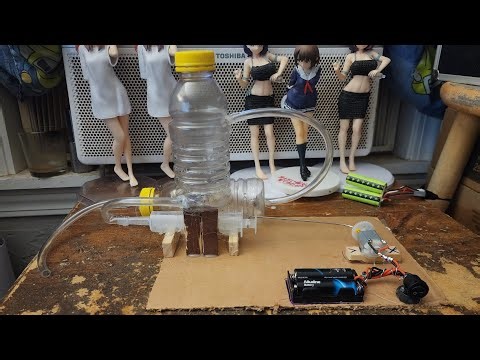 D.I.Y (How To Build A Small Horizontal Syringe Air Compressor)