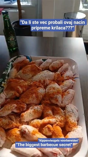 #Secret ingredient for wings#The tastiest barbecue#Kippenvleugels in bier#Barbecue