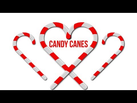 Christmas candy canes vector design