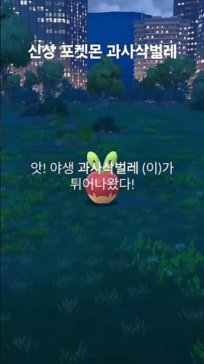 포켓몬고에 처음 등장한 신상 포켓몬 과사삭벌레