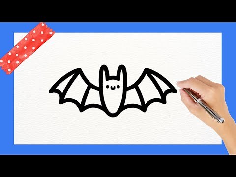 🦇How To Draw A Bat Step-by-Step | Cute Halloween Drawing Easy