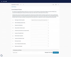 An analysis of comparative balance sheets, the current year's i... | Filo
