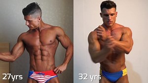 Real gains only come over time - the five year transformation of muscle champion @guillemcb88 from 2016 to 2021. Taking him to the overall title at @miami.pro #transformation #musclemodel | Fit Media Channel