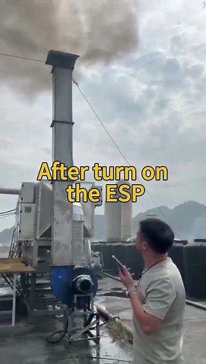 How use wet electrostatic precipitator to purify black smoke?#electrostaticprecipitatorfilter