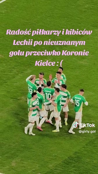 Radość Lechii po nieuznanym golu