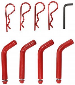 Patriot Hitches 2" Adjustable Drop Hitch Adapter - 11" Rise/Drop - 10K - Red Accent Patriot Hitches