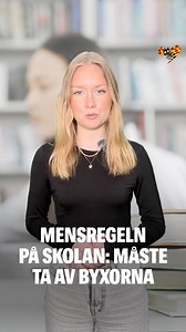 En kvinnlig student i Kina ska ha behövt ta av sig byxorna för att bevisa att hon hade mens när hon ville gå hem för dagen, rapporterar brittiska BBC. Skolan menar att det är deras sätt att förhindra att mens används som en falsk ursäkt för att slippa skolan. Reporter: Lovisa Dehlin | Expressen